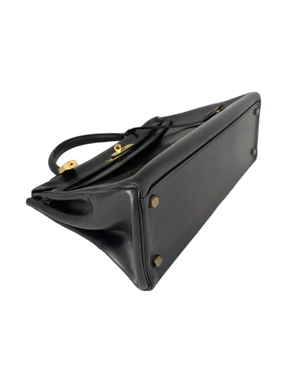Hermes Kelly 32 Retourne Black Box Calf GHW - Picture 5 of 16